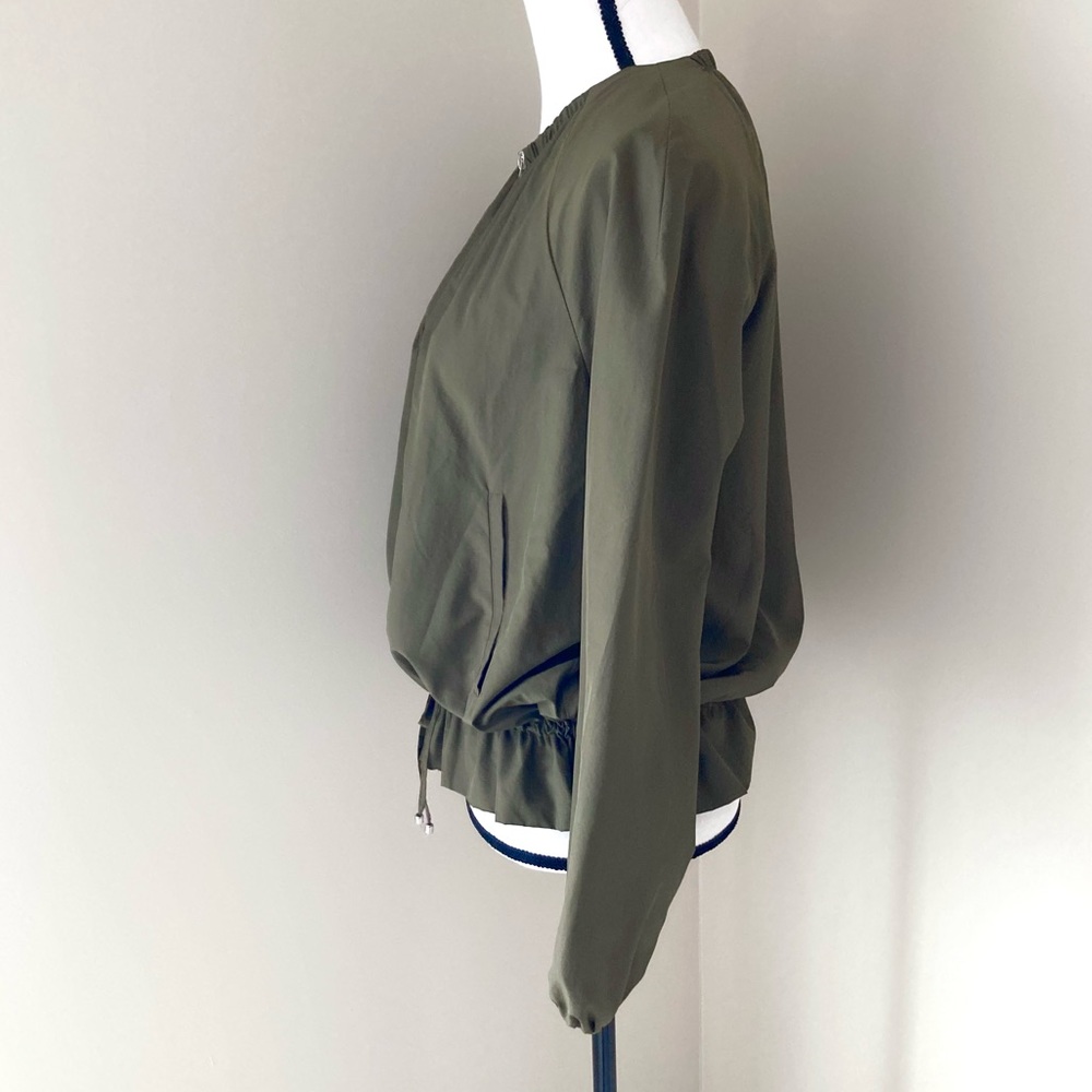 Zara Basic Outerwear Olive Green Jacket Size S - image 6